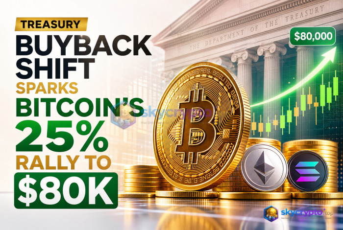 Treasury Buyback Shift Sparks Bitcoin's 25% Rally to $80K