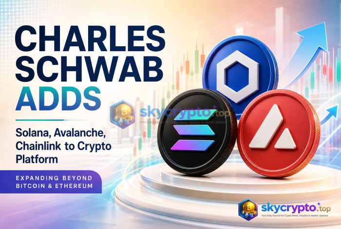 Charles Schwab Adds Solana, Avalanche, Chainlink to Crypto Platform