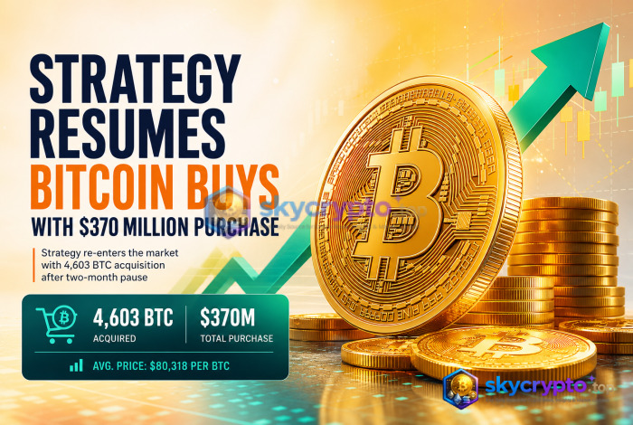 Strategy Resumes Bitcoin Buys With $370 Million Purchase