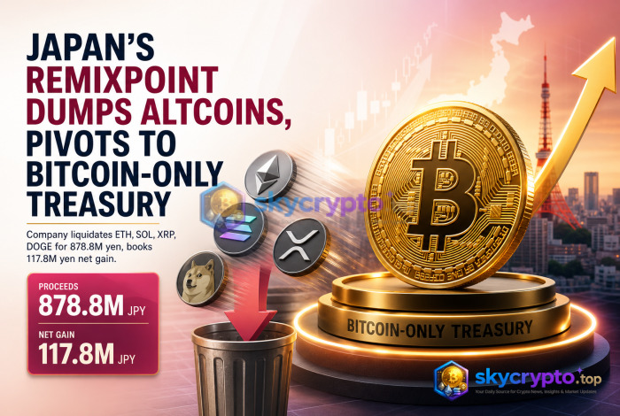 Japans Remixpoint Dumps Altcoins, Pivots to Bitcoin-Only Treasury