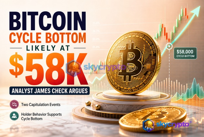 Bitcoin Cycle Bottom Likely at $58K, Analyst James Check Argues