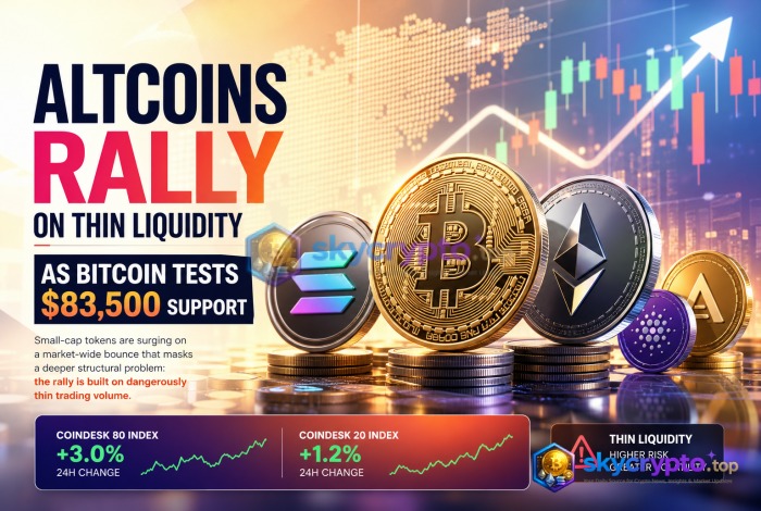 Altcoins Rally on Thin Liquidity as Bitcoin Tests $83,500 Support