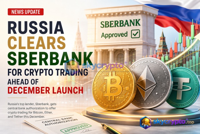 Russia Clears Sberbank For Crypto Trading Ahead Of December Launch