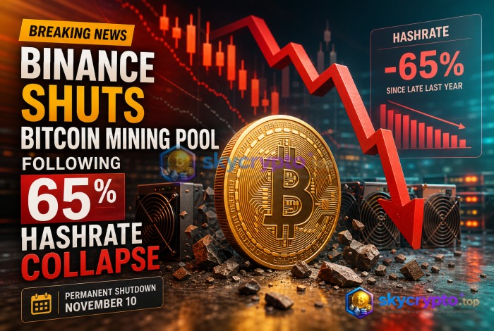 Binance Shuts Bitcoin Mining Pool Following 65 Percent Hashrate Collapse
